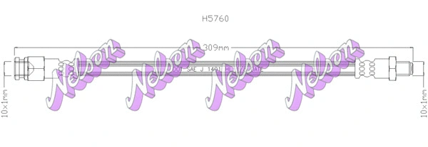 Flexible de frein BROVEX-NELSON H5760