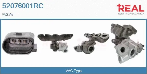 Turbocompresseur, suralimentation REAL 52076001RC