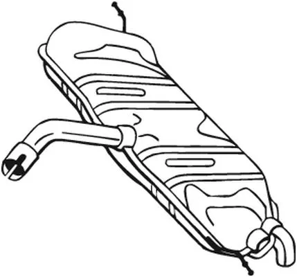 Silencieux arrière BOSAL 233-453