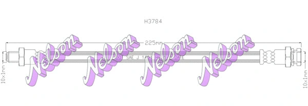 Flexible de frein KAWE H3784
