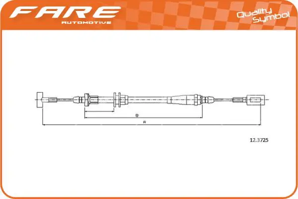 Tirette à câble, frein de stationnement FARE-RCH 18139