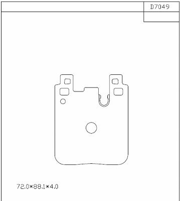 Kit de plaquettes de frein, frein à disque ASIMCO KD7049