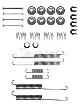 Kit d'accessoires, mâchoire de frein BORG & BECK BBK6254