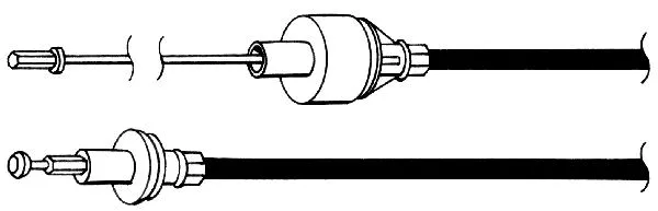 Tirette à câble, commande d'embrayage CEF FO01114