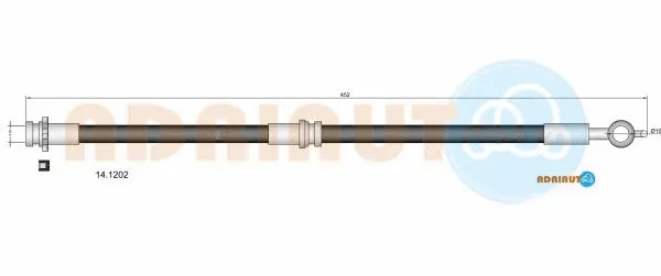Flexible de frein ADRIAUTO 14.1202