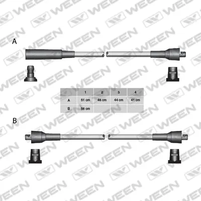 Kit de câbles d'allumage WEEN 110-5013
