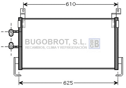 Condenseur, climatisation BUGOBROT 62-CR5095