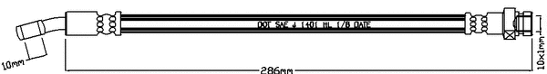 Flexible de frein JURATEK JBH1216R