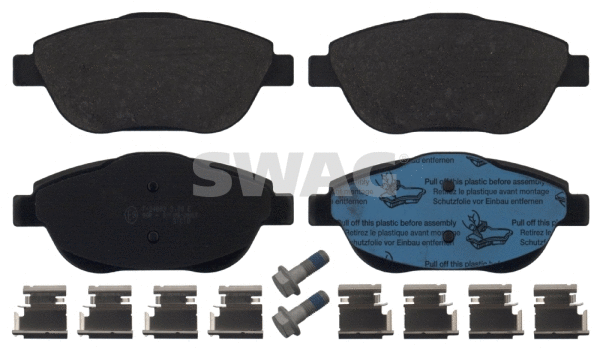 Kit de plaquettes de frein, frein à disque SWAG 62 91 6888
