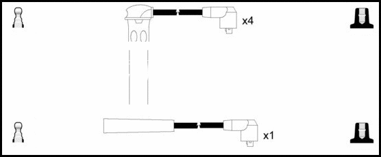 Kit de câbles d'allumage LEMARK HOES270