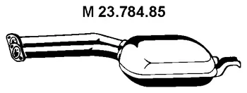 Silencieux central EBERSPÄCHER 23.784.85