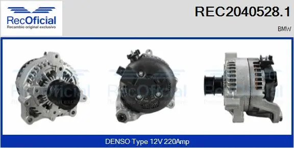 Alternateur RECOFICIAL REC2040528.1