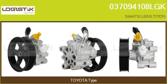 Pompe hydraulique, direction LGK 037094108LGK