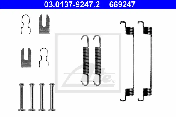 Kit d'accessoires, mâchoire de frein ATE-APAC 03.0137-9247.2