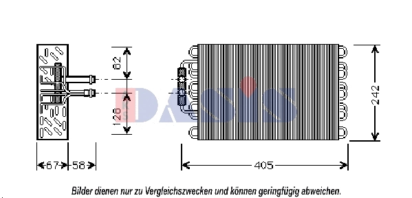 Évaporateur climatisation AKS DASIS 820314N