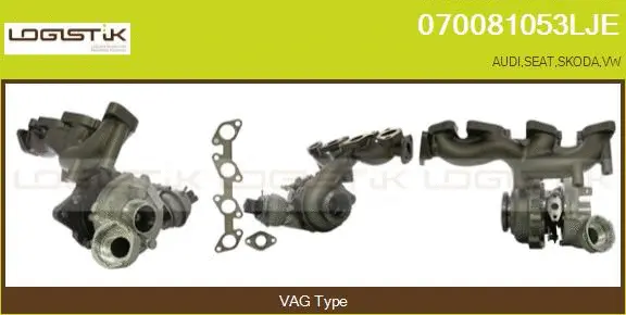 Turbocompresseur, suralimentation LGK 070081053LJE