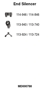 Silencieux arrière FA1 MD000788