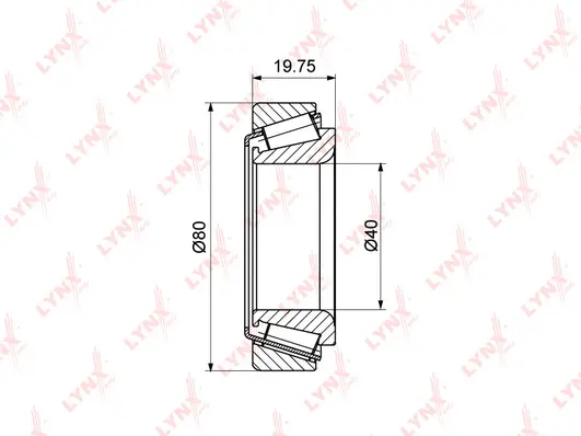 Kit de roulements de roue LYNXAUTO WB-1097