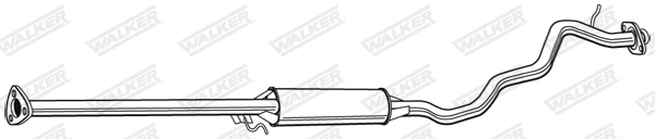 Silencieux central WALKER 22457