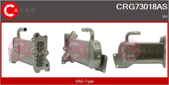 Radiateur, réaspiration des gaz d'échappement CASCO CRG73018AS