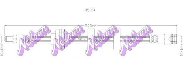 Flexible de frein KAWE H5194