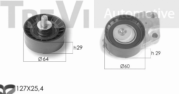 Kit de courroie crantée TREVI AUTOMOTIVE KD1279