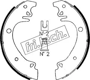 Jeu de mâchoires de frein fri.tech. 1079.178