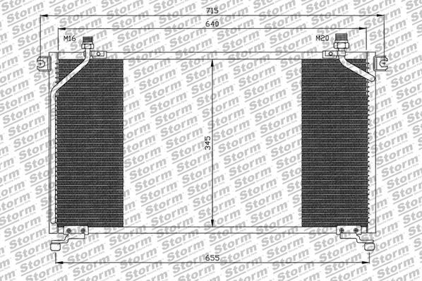Condenseur, climatisation STORM QUALITY PARTS 150603