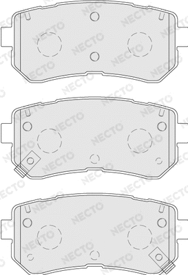 Kit de plaquettes de frein, frein à disque NECTO FD7770A