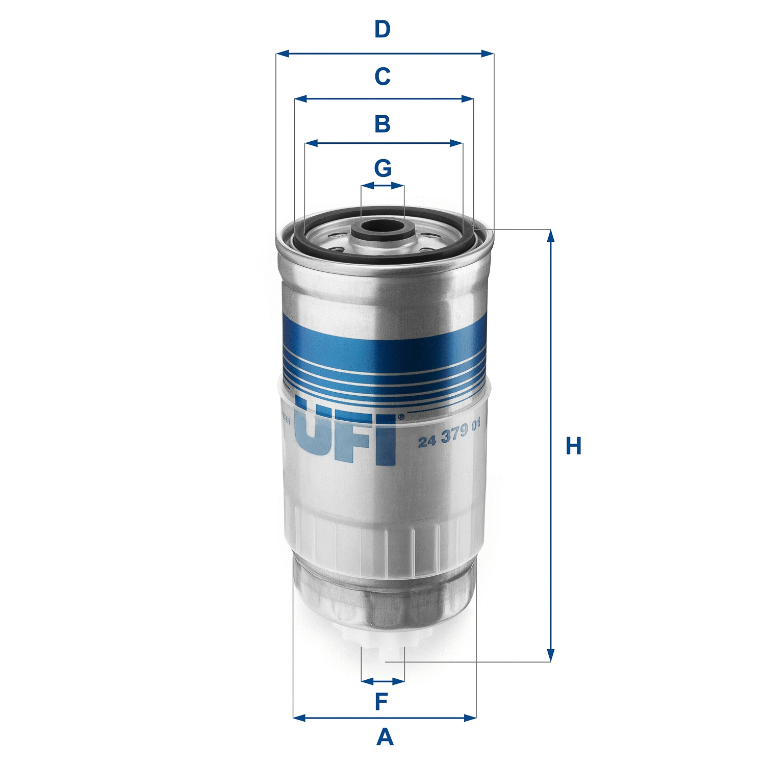 Filtre à carburant UFI 24.379.01