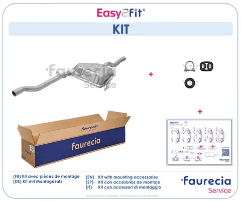 Silencieux central Faurecia FS25363