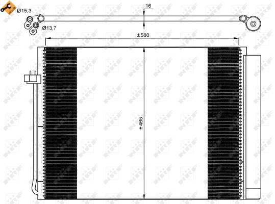 Condenseur, climatisation NRF 35906