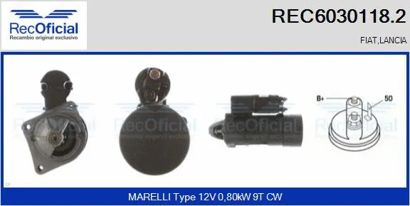 Démarreur RECOFICIAL REC6030118.2
