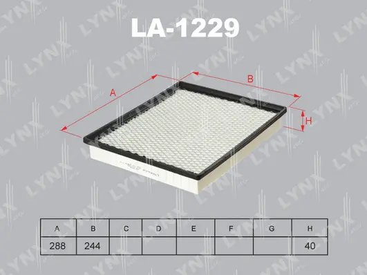 Filtre à air LYNXAUTO LA-1229
