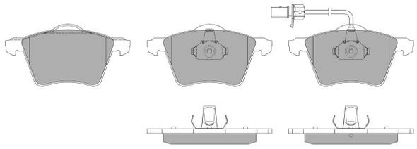 Kit de plaquettes de frein, frein à disque FREMAX FBP-1149