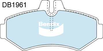 Kit de plaquettes de frein, frein à disque BENDIX-SEA DB1961 GCT