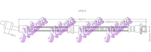 Flexible de frein KAWE H5814