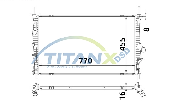 Radiateur, refroidissement du moteur TitanX RD389004