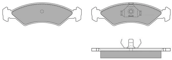 Kit de plaquettes de frein, frein à disque FREMAX FBP-0459