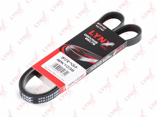 Courroie trapézoïdale à nervures LYNXAUTO 4PK1038