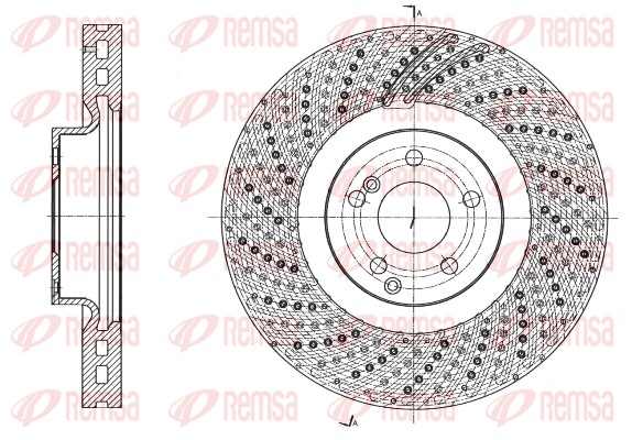 Disque de frein REMSA 61739.10