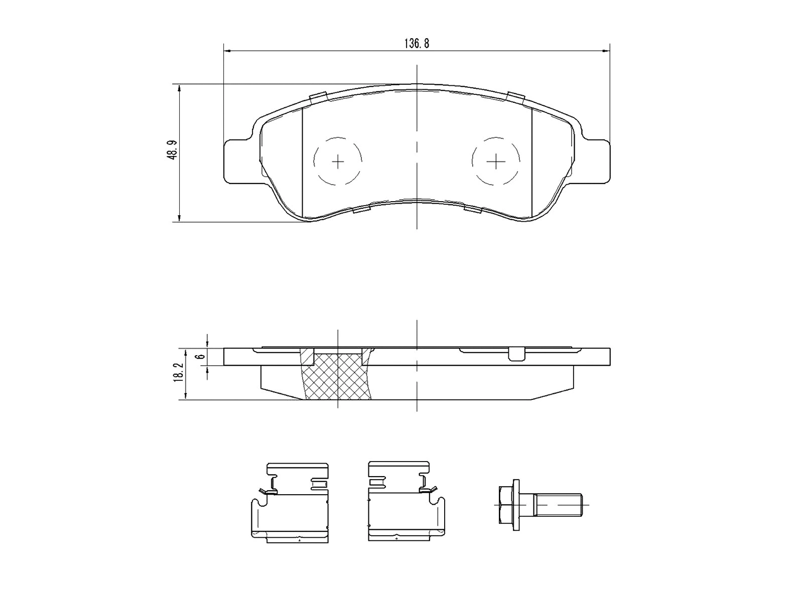Kit de plaquettes de frein, frein à disque A.Z. Meisterteile AZMT-44-022-1465