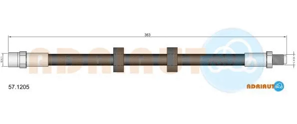 Flexible de frein ADRIAUTO 57.1205