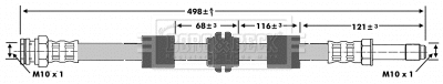 Flexible de frein BORG & BECK BBH6708