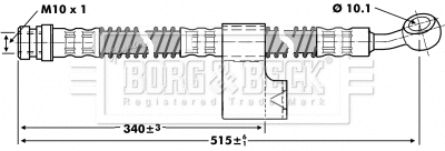 Flexible de frein BORG & BECK BBH6799