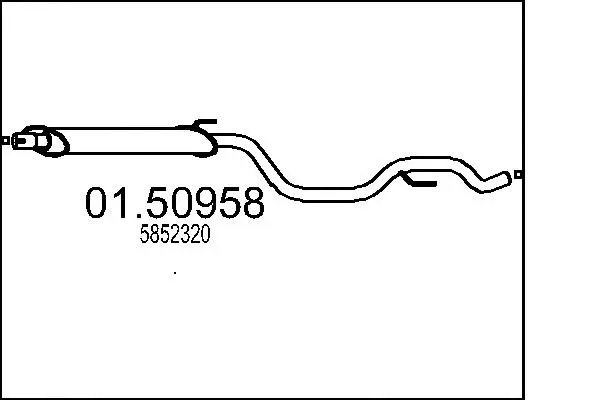 Silencieux central MTS 01.50958