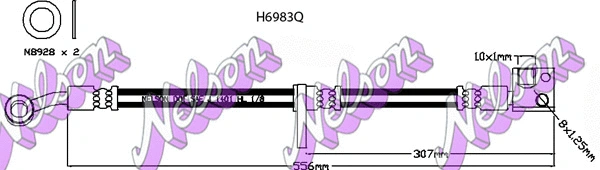 Flexible de frein KAWE H6983Q