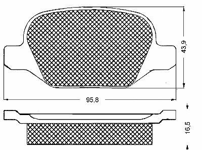 Kit de plaquettes de frein, frein à disque BSF 10586