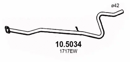 Tuyau d'échappement ASSO 10.5034