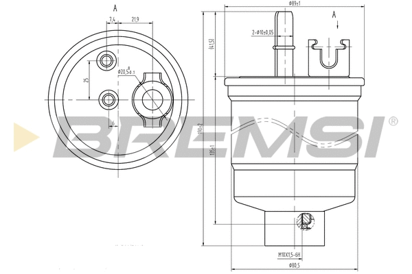 Filtre à carburant BREMSI FE0376